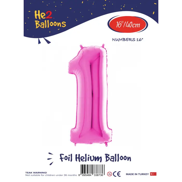 16Pembe Folyo Balon ( 1 )