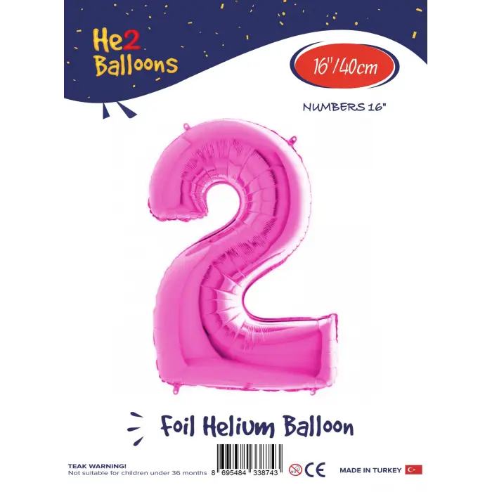16Pembe Folyo Balon ( 2 )