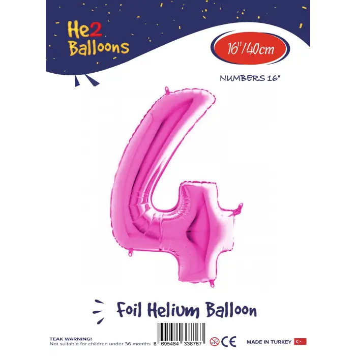 16Pembe Folyo Balon ( 4 )