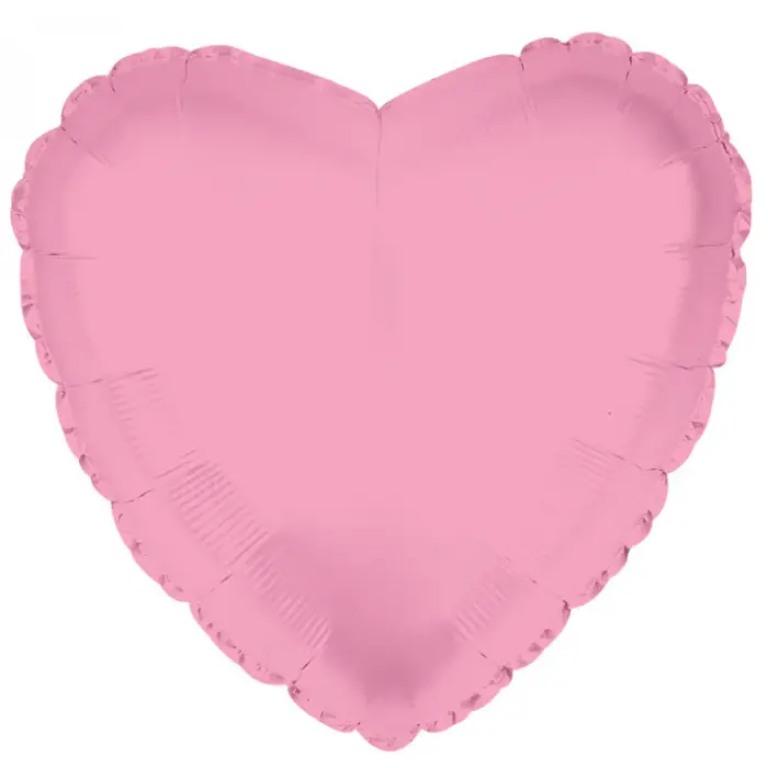 18Açık Pembe Kalp Folyo Balon 50 Li Paket
