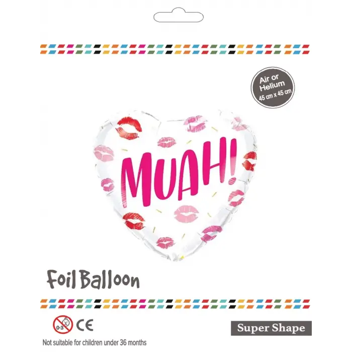 18 Kalp Muah Folyo Balon