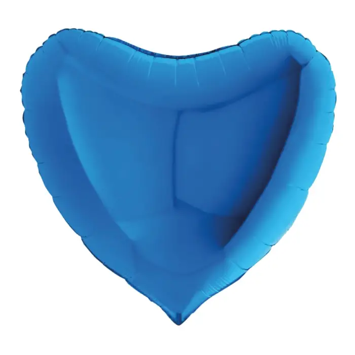 18Mavi Kalp Folyo Balon 50 Li Paket