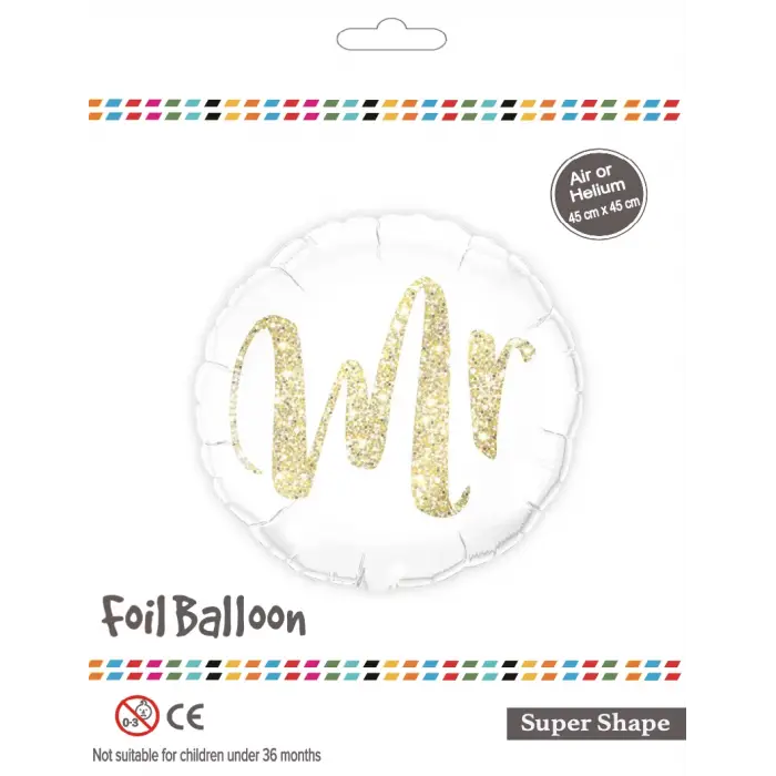 18Yuvarlak Mr Folyo Balon