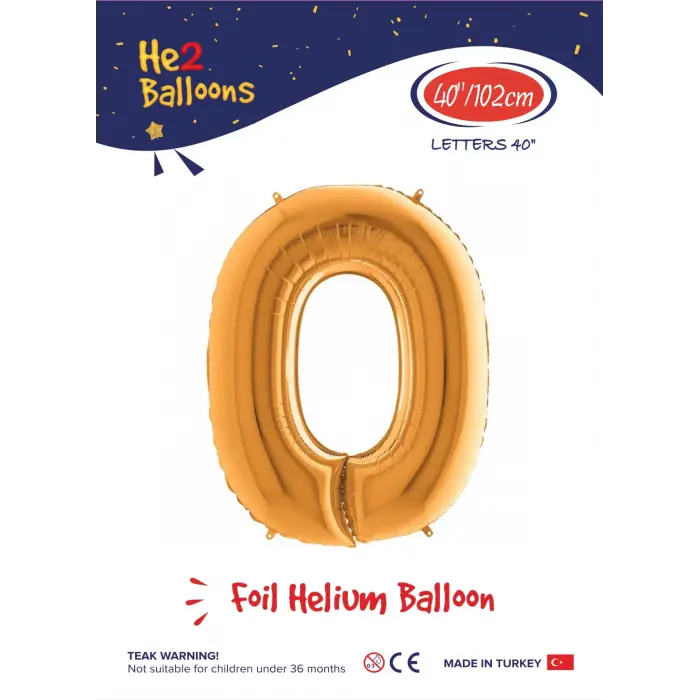 40 Altın Renk Folyo Balon ( O )