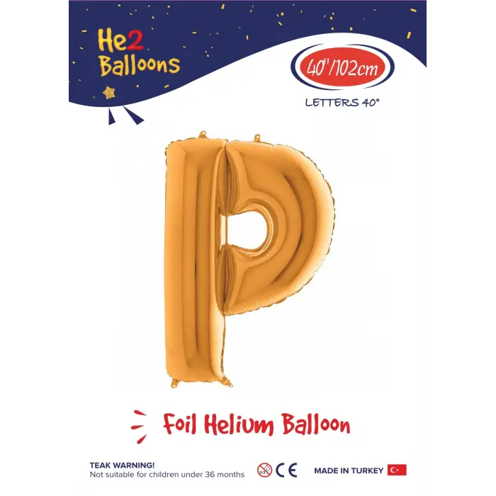 40 Altın Renk Folyo Balon ( P )