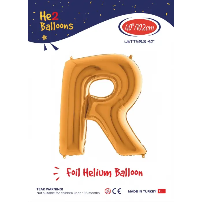 40 Altın Renk Folyo Balon ( R )