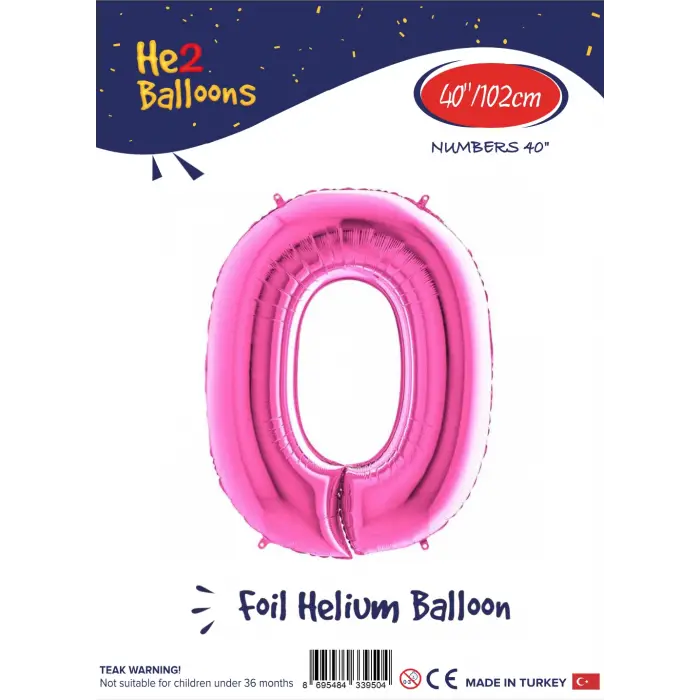 40 Pembe Renk Folyo Balon ( 0 )