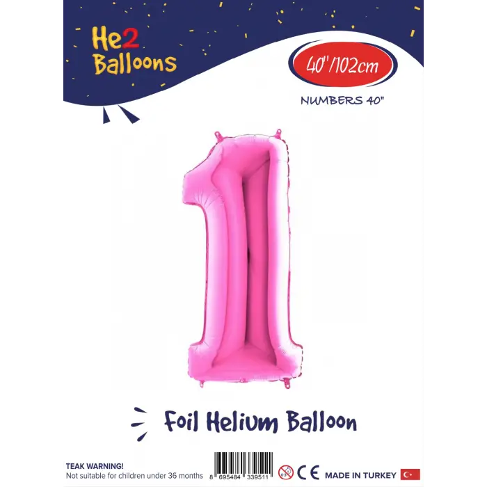 40 Pembe Renk Folyo Balon ( 1 )