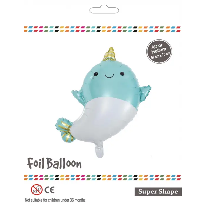 Açık Mavi Baby Shark Folyo Balon