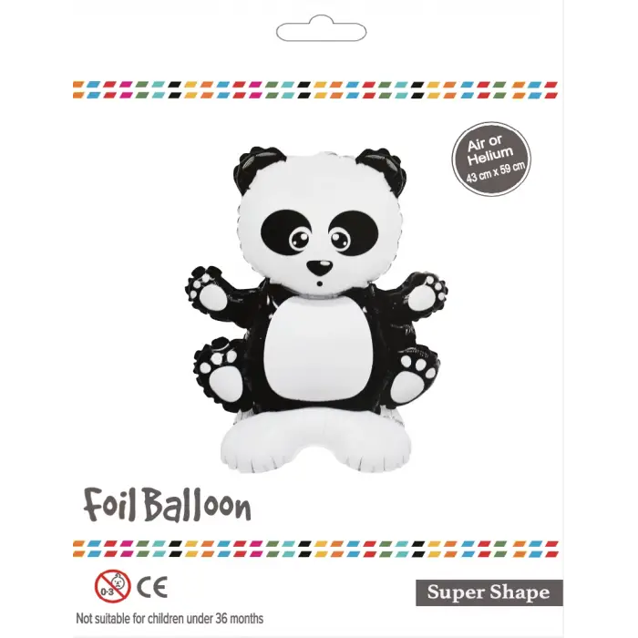 Ayaklı Panda Folyo Balon