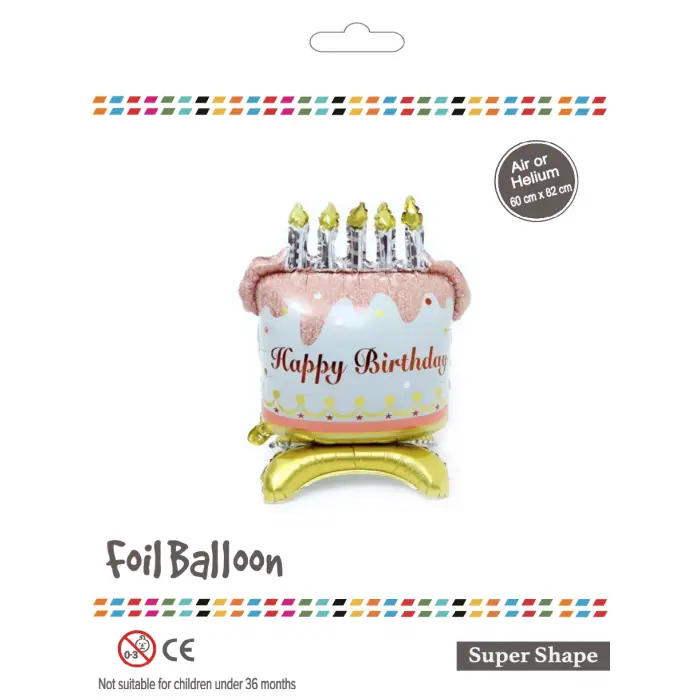 Ayaklı Pasta Folyo Balon