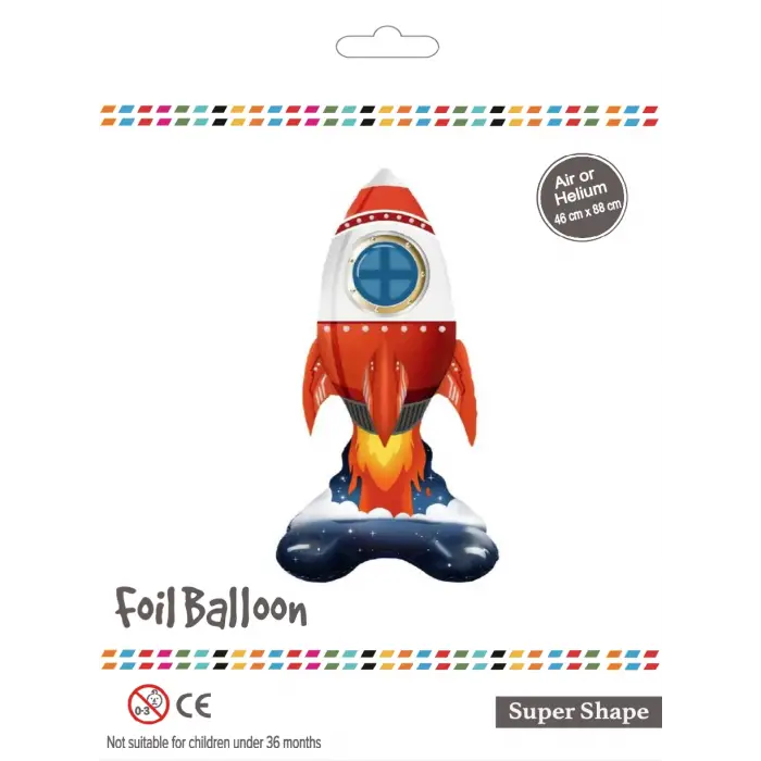Ayaklı Roket Folyo Balon