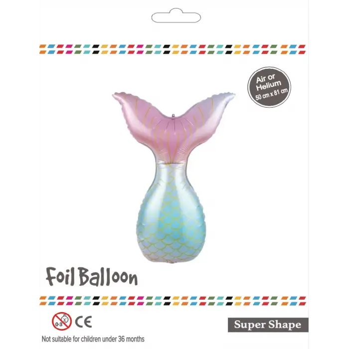 Deniz Kızı Kuyruğu Folyo Balon