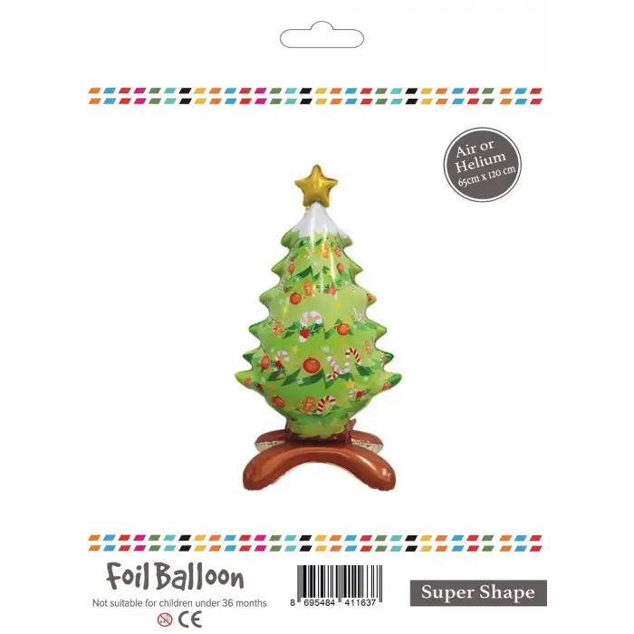 Folyo Balon 120cm Ayaklı Çam Ağacı