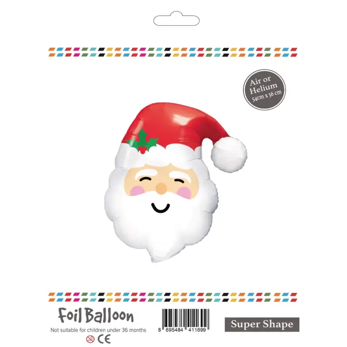 Folyo Balon 56cm Noel Baba Kafa