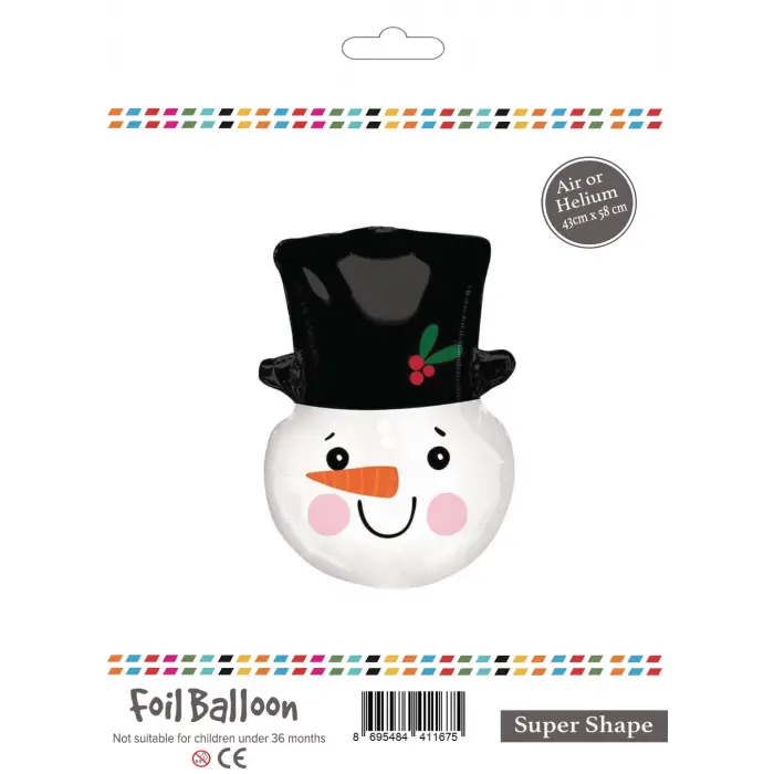 Folyo Balon 58cm Kardan Adam Kafa