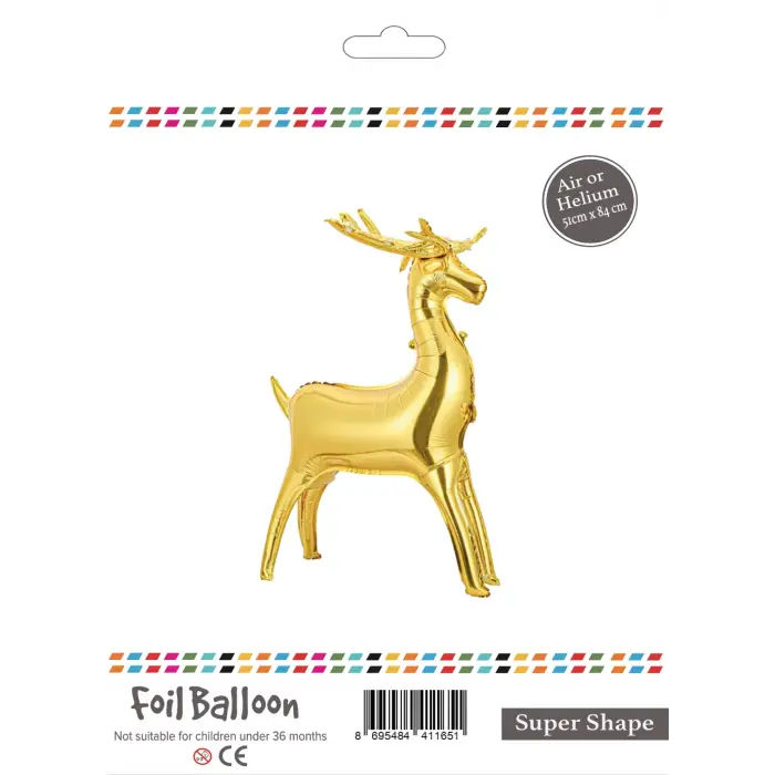 Folyo Balon 84cm Altın Geyik