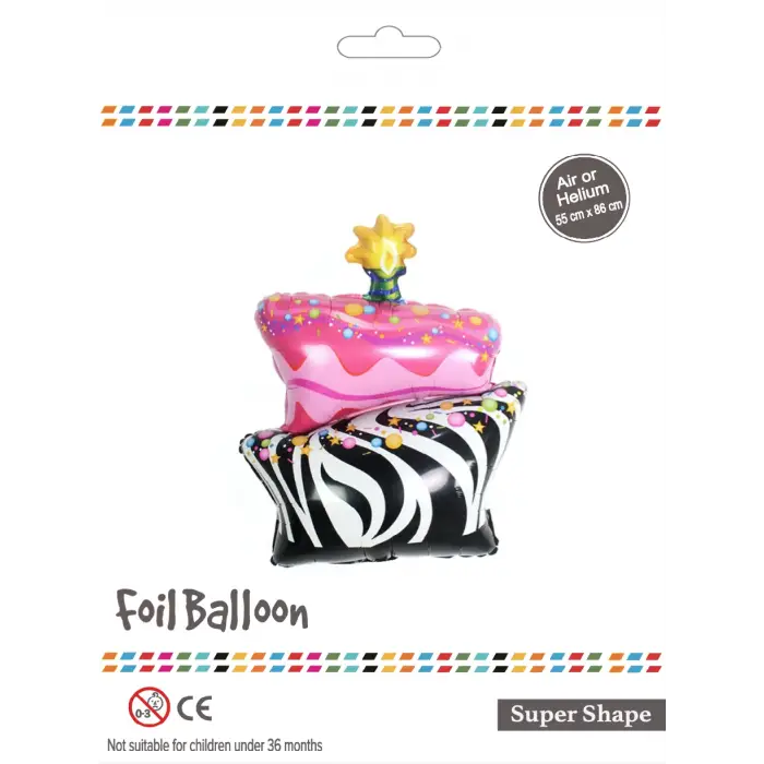 İki Kat Pasta Folyo Balon