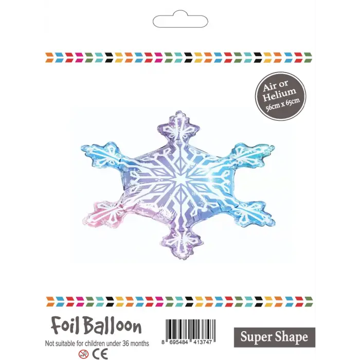 Kar Tanesi Folyo Balon 56x65 CM