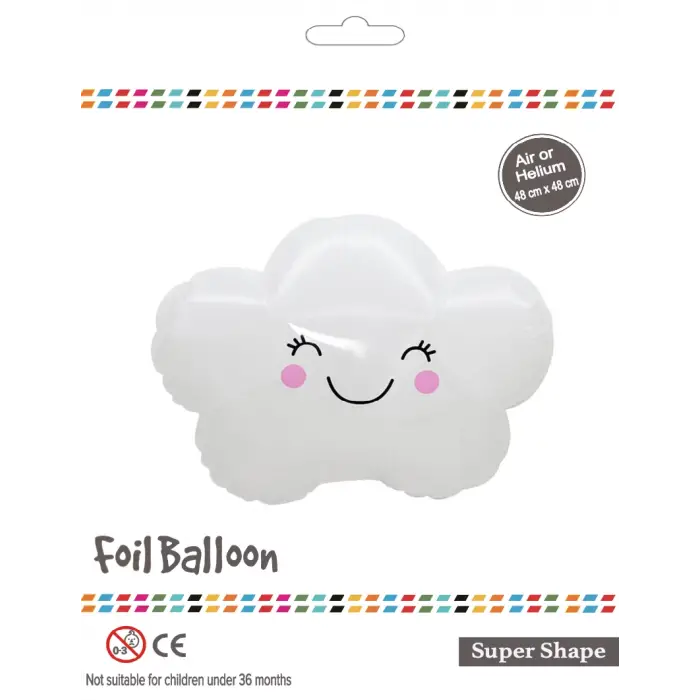 Küçük Beyaz Bulut Folyo Balon
