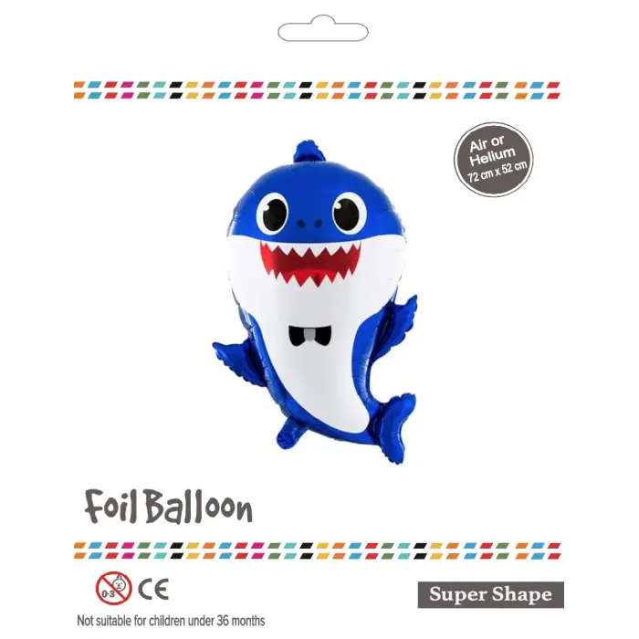 Mavi Baby Shark Folyo Balon