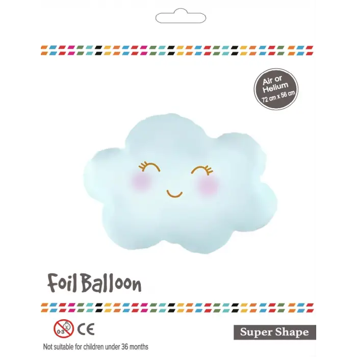 Mavi Bulut Folyo Balon