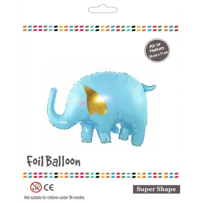 Mavi Fil Folyo Balon