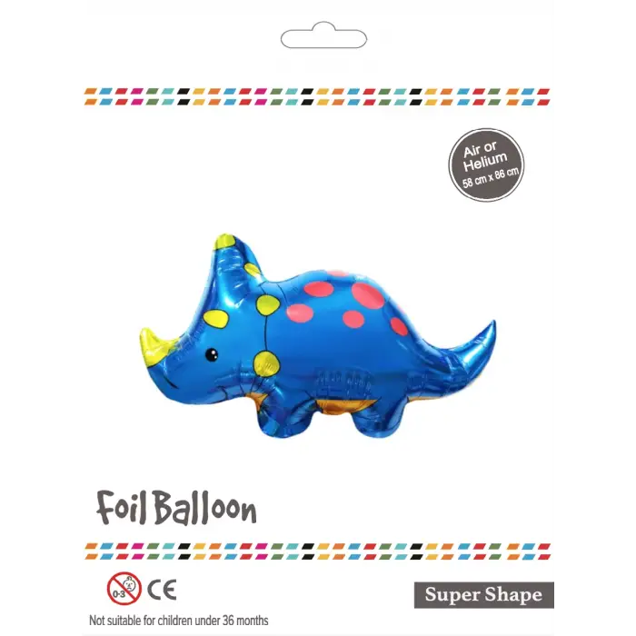 Yeşil Gergedan Dinazor Folyo Balon