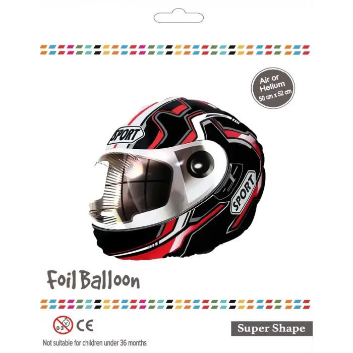 Motorcu Kaskı Folyo Balon