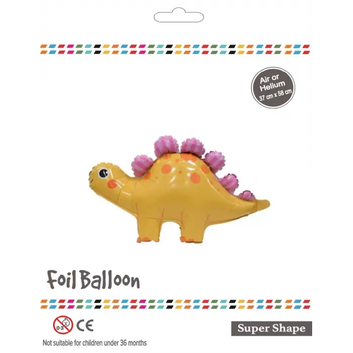 Sarı Dinazor Folyo Balon