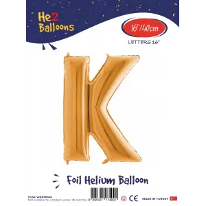 16Altın Folyo Balon ( K )