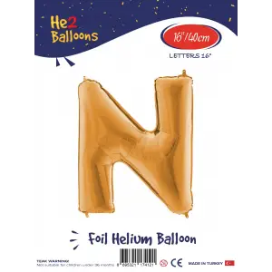16Altın Folyo Balon ( N )
