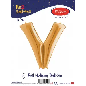 16Altın Folyo Balon ( V )