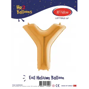 16Altın Folyo Balon ( Y )