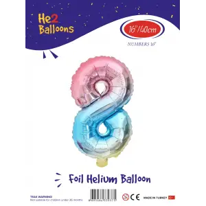 16Gökkuşağı Folyo Balon ( 8 )