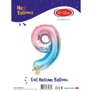 16Gökkuşağı Folyo Balon ( 9 )