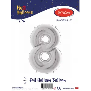 16Gümüş Folyo Balon ( 8 )