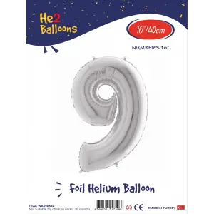 16Gümüş Folyo Balon ( 9 )