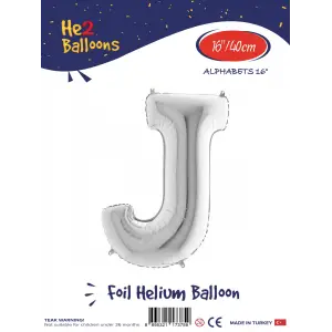 16Gümüş Folyo Balon ( J )