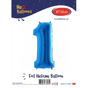 16Mavi Folyo Balon ( 1 )