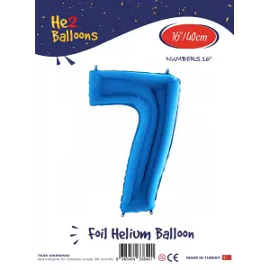 16Mavi Folyo Balon ( 7 )