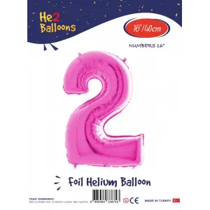 16Pembe Folyo Balon ( 2 )