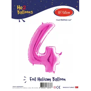 16Pembe Folyo Balon ( 4 )