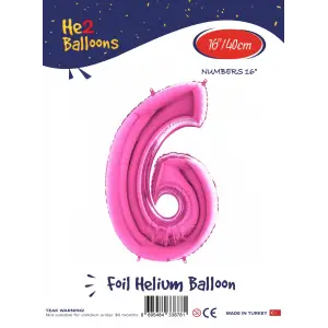 16Pembe Folyo Balon ( 6 )