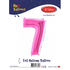 16Pembe Folyo Balon ( 7 )