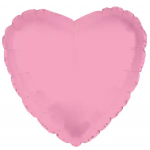 18Açık Pembe Kalp Folyo Balon 50 Li Paket