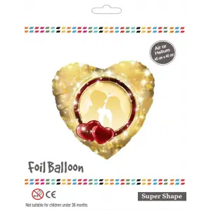 18 Kalp Sevgili Folyo Balon
