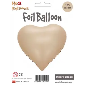 18Karamel Kalp Folyo Balon