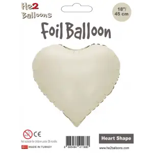 18Krem Kalp Folyo Balon