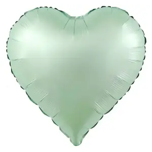 18Su Yeşili Kalp Folyo Balon 50 Li Paket